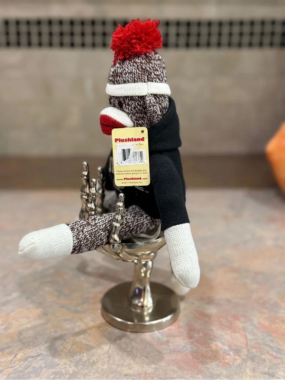 Purdue Boilermakers Sock Monkey Plush Plushland 2011 NWT College NCAA